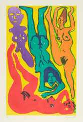 A.R. Penck. Untitled (3 Frauen)