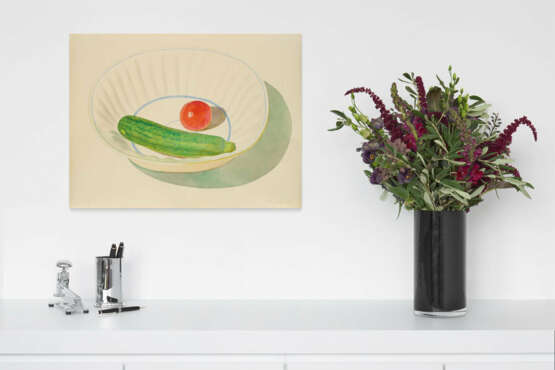 Bernhard Dörries. Stillleben mit Gurke und Tomate - Foto 3