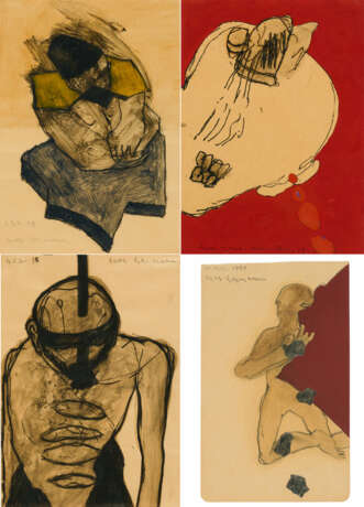 Max Neumann. Mixed Lot Of 4 Works On Paper - photo 1