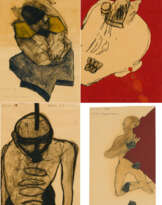 Max Neumann. Mixed Lot Of 4 Works On Paper