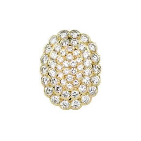 Bague en or jaune 18 carats avec diamants. Diamants 21th century - photo 3