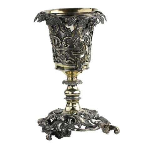 Large Russian silver cup. Ekvist Carl Gustav. St. Petersburg mid-19th century. Silver 84 Mid-19th century - photo 3
