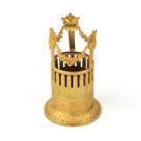 Wine rack Louis XVI style Gold-plated metal 19th century - photo 3