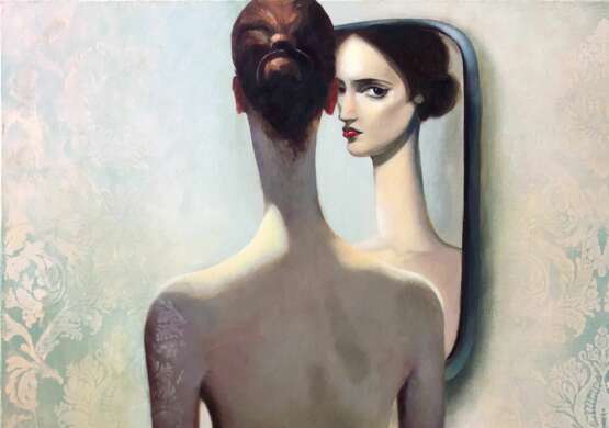 Bonjour - portrait peint Toile realism 21th century - photo 2