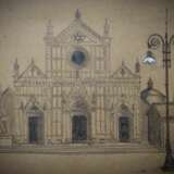 FIRENZE "Карандаш" Hand Grafik Klassischer Realismus Stadtlandschaft Russland 2020 - Foto 1