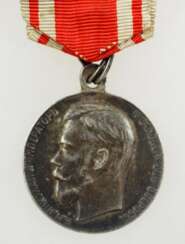 Russland: Kleine Medaille für Eifer, Nikolaus II., in Silber.