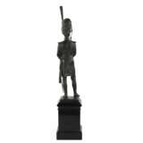 Figure en bronze d`un officier. Alfred Olson. Stone bordeaux At the turn of 19th -20th century - Foto 5