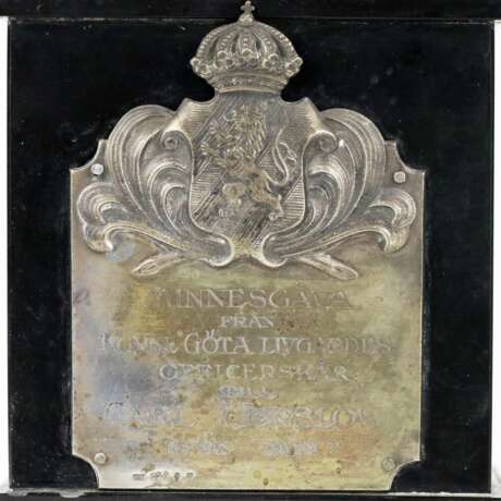 Figure en bronze d`un officier. Alfred Olson. Stone bordeaux At the turn of 19th -20th century - Foto 8
