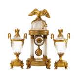 Каминный гарнитур Bronze glass Empire 19th century г. - фото 1