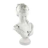 Bust of a young girl. Biscuit (porcelain) Eclecticism 19th century - photo 2