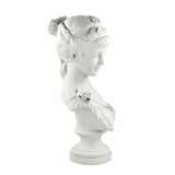 Bust of a young girl. Biscuit (porcelain) Eclecticism 19th century - photo 3