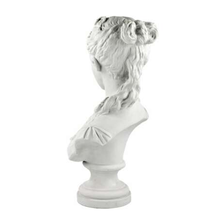 Bust of a young girl. Biscuit (porcelain) Eclecticism 19th century - photo 5