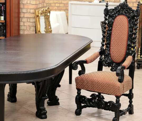 Table set in the style of Napoleon III. Wood Napoleon III Late 19th century - photo 9