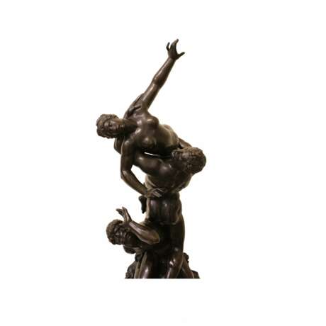 Abduction of the Sabines after the model of Giovanni da Bologna Copper Baroque 20th century - photo 2