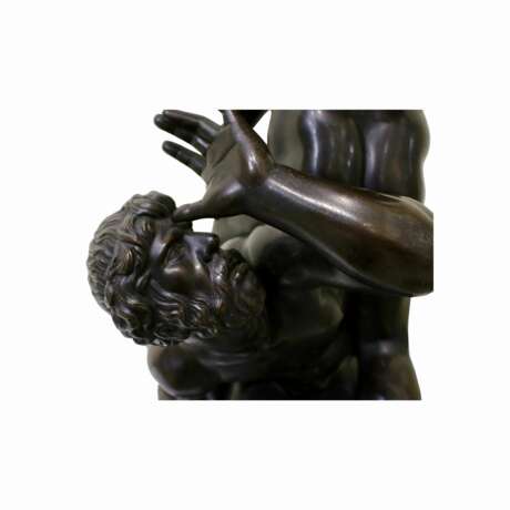 Abduction of the Sabines after the model of Giovanni da Bologna Copper Baroque 20th century - photo 3