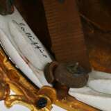Mantel clock Allegories of Painting of gilded bronze 1920 Hand Painted Neorococo At the turn of 19th -20th century - photo 5