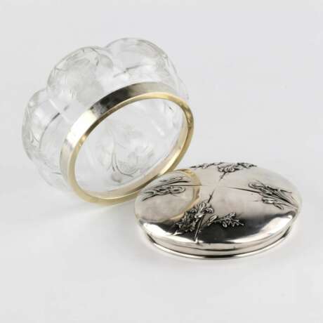 French bonbonniere with silver lid. Louis Coignet. Silver Glass Eclecticism Late 19th century - photo 4