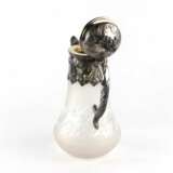 Silver water jug with engraved glass. Silver 925 Eclecticism 19th century - photo 7