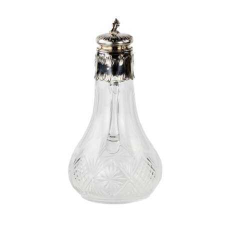 Verseuse en cristal fran&ccedil;ais avec de l`argent. Argent 925 Eclecticism Early 20th century - photo 4