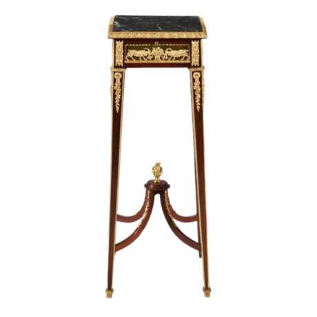 French console in mahogany and gilded bronze. IN THE STYLE OF FRANCOIS LINKE. Bronze marble wood Eclecticism At the turn of 19th -20th century - photo 1
