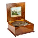 Polyphon. Disc music box walnut late 19th century. Wood metal Late 19th century - photo 2