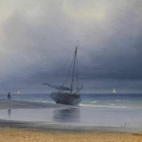 A.N. Mordvinov. Seascape. 1849. Canvas oil realism 19th century - photo 4