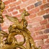 French gilded bronze chandelier Napoleon III. XIX century. Glass Empire 19th century - photo 2