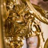 French gilded bronze chandelier Napoleon III. XIX century. Glass Empire 19th century - photo 6