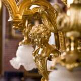 French gilded bronze chandelier Napoleon III. XIX century. Glass Empire 19th century - photo 10