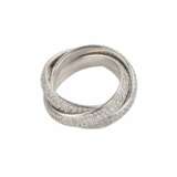 18K White gold ring with diamonds. Diamonds 21th century - photo 4