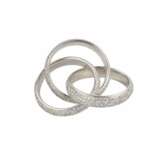 18K White gold ring with diamonds. Diamonds 21th century - photo 5
