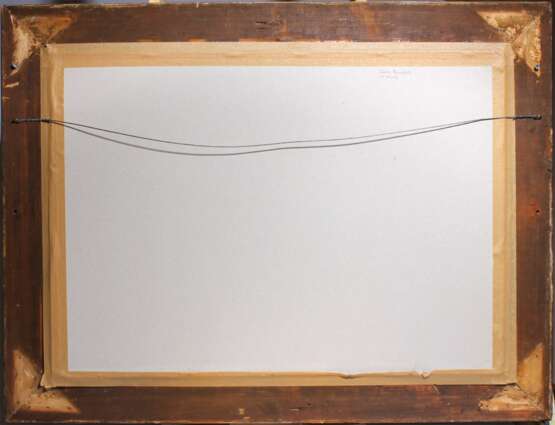 3 sketches Black pencil watercolor Early 20th century - photo 3
