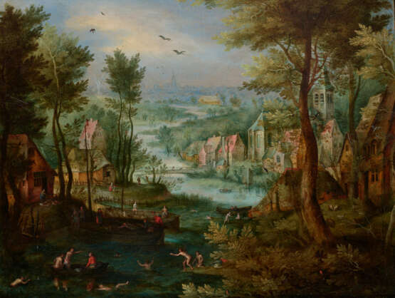 ÉCOLE FLAMANDE DU XVIIe SIÈCLE, SUIVEUR DE JAN BRUEGHEL L'ANCIEN - photo 1