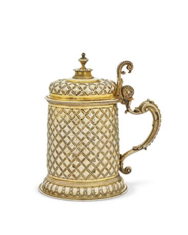 TANKARD ALLEMAND EN VERMEIL - photo 1