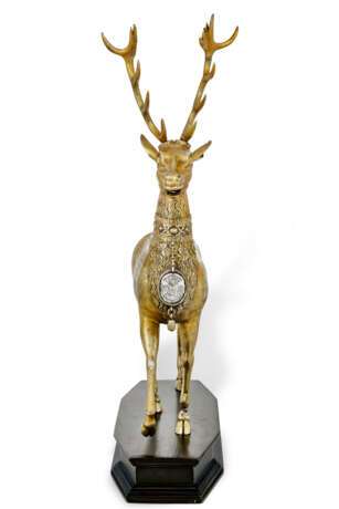 COUPE ALLEMANDE EN VERMEIL ET ARGENT EN FORME DE CERF - photo 2