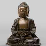 Bronze des sitzenden Buddha Shakyamuni - фото 1