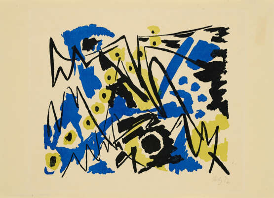 Ernst Wilhelm Nay. Komposition Blau-Gelb - photo 1