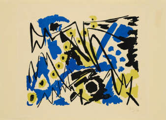 Ernst Wilhelm Nay. Komposition Blau-Gelb