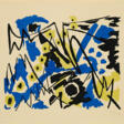 Ernst Wilhelm Nay. Komposition Blau-Gelb - Maintenant aux enchères