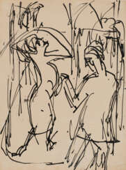 Ernst Ludwig Kirchner. Der Maler und sein Modell (Der Abschied)