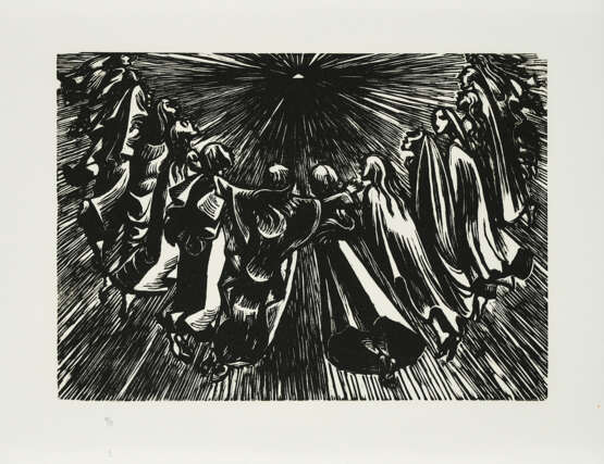 Ernst Barlach. Mixed Lot of 5 Prints (From: An die Freude) - photo 3