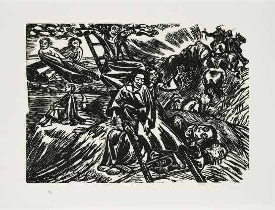 Ernst Barlach. Mixed Lot of 5 Prints (From: An die Freude) - photo 5