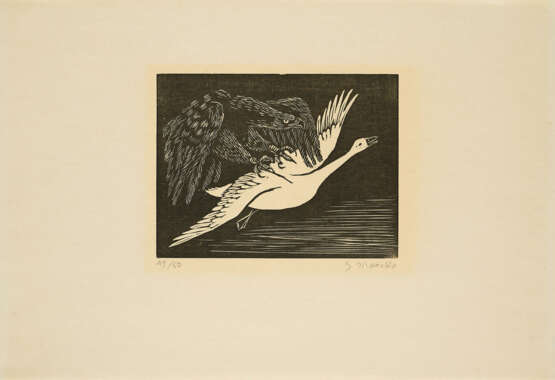 Gerhard Marcks. Adler und Schwan - photo 1