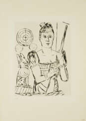 Max Beckmann. Schiessbude (Plate 4 from: Der Jahrmarkt )