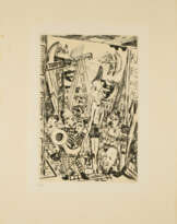 Max Beckmann. Der große Mann (Plate 5 from: Der Jahrmarkt )