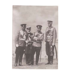 Фотография встречи Николая II с Вильгельмом II