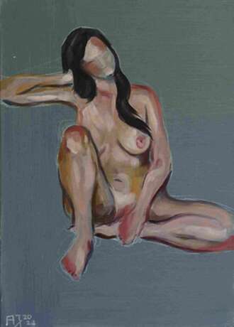 Jung Axel Peinture nue Huile sur toile XXIe si&egrave;cle oil painting 21th century - photo 1