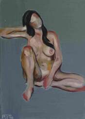 Jung Axel, Nude Painting, Oil on Canvas, 21st Century