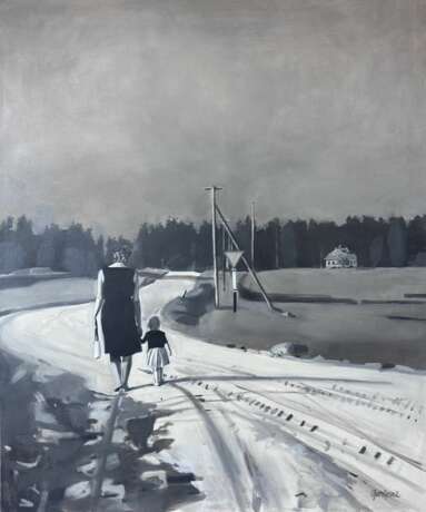 Детство - современный реализм Canvas oil 21th century г. - фото 1