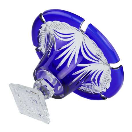 Two-tone hand-cut bowl. LORRAINE France late 20th century Crystal 20th century - photo 4